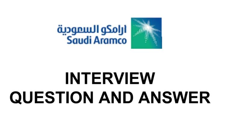 Saudi Aramco Interview Questions