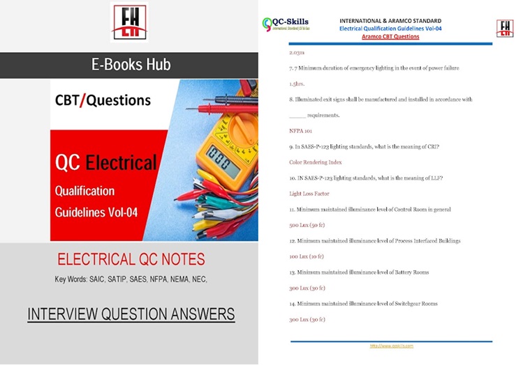 Read more about the article QC Notes – Electrical eBook of Saudi Aramco Exam Questionnaire Vol-4