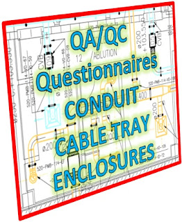 Read more about the article QC Notes – CONDUIT; CABLE TRAY; ENCLOSURES;