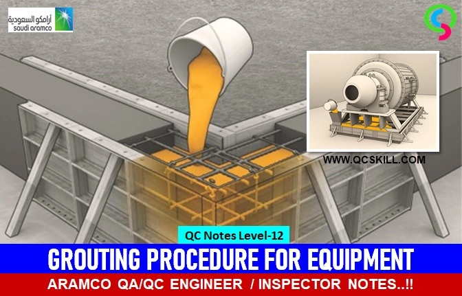 GROUTING PROCEDURE FOR EQUIPMENT