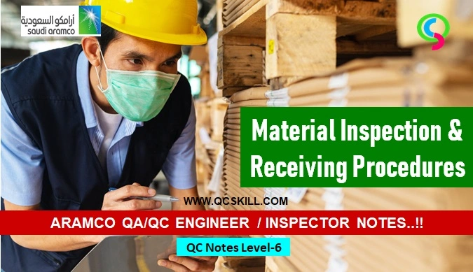 Aramco Material Inspection & Receiving Procedures